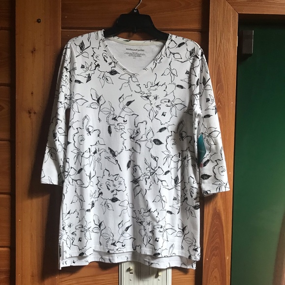 Westbound Petites V-Neck Shirt - Picture 5 of 5